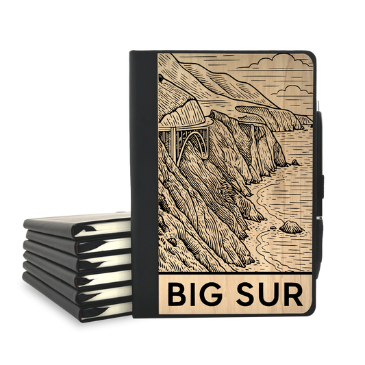 Big Sur - Wood Cover Journal
