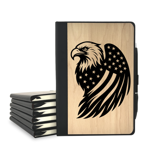 US Eagle- Wood Cover Journal