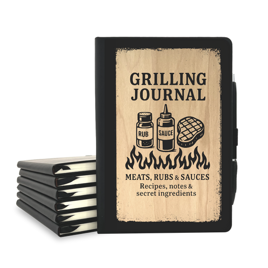 Grilling Journal - Wood Cover