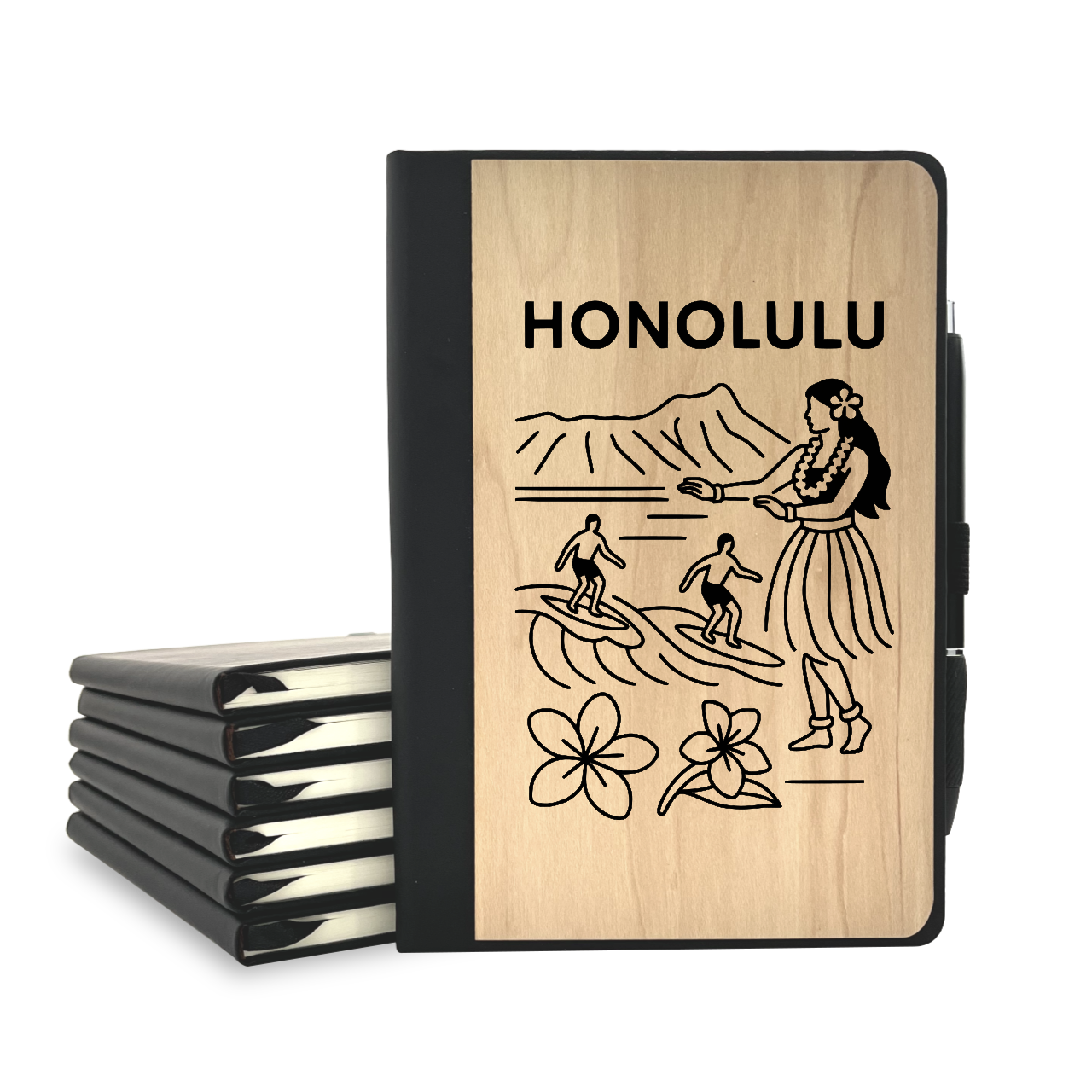 Honolulu - Wood Cover Journal