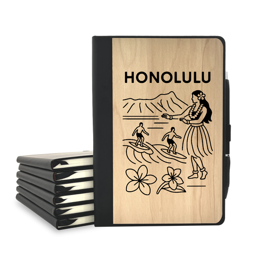 Honolulu - Wood Cover Journal