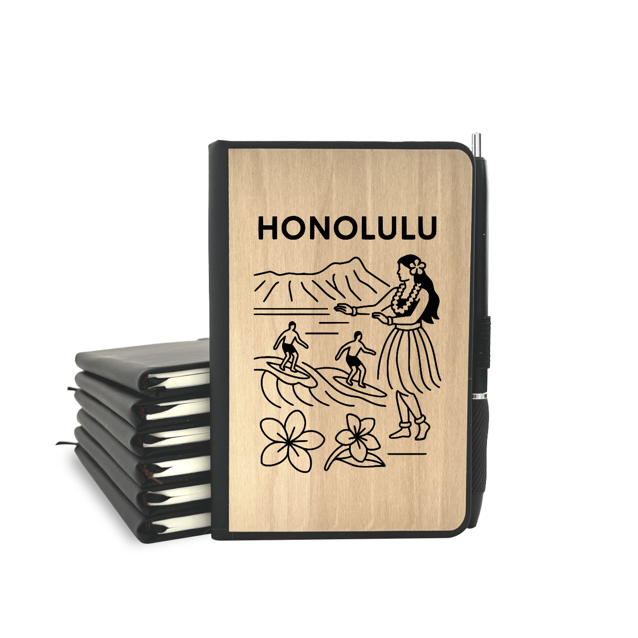 Honolulu - Wood Cover Journal