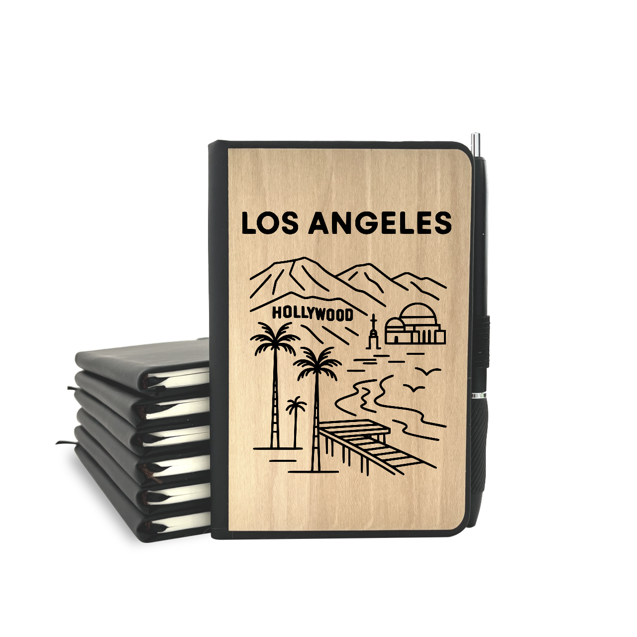 Los Angeles - Wood Cover Journal