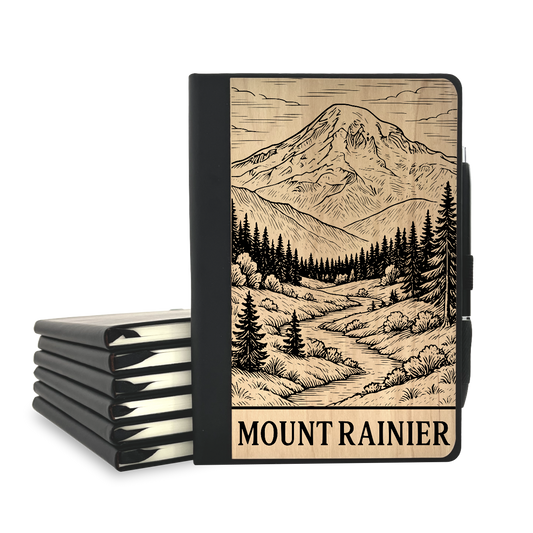 Mount Rainier - Wood Cover Journal