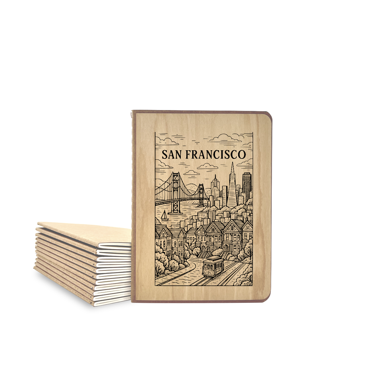 San Francisco - Wood Cover Journal