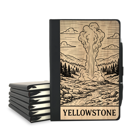Yellowstone - Wood Cover Journal