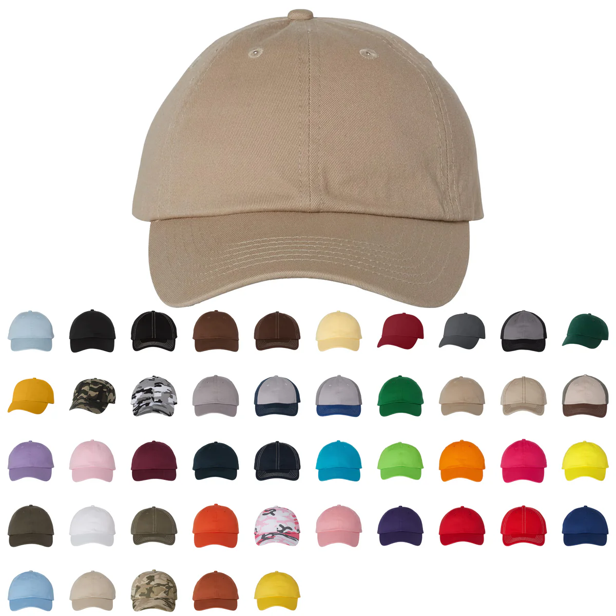 Bio-Washed Dad Cap with Custom Woven Patch