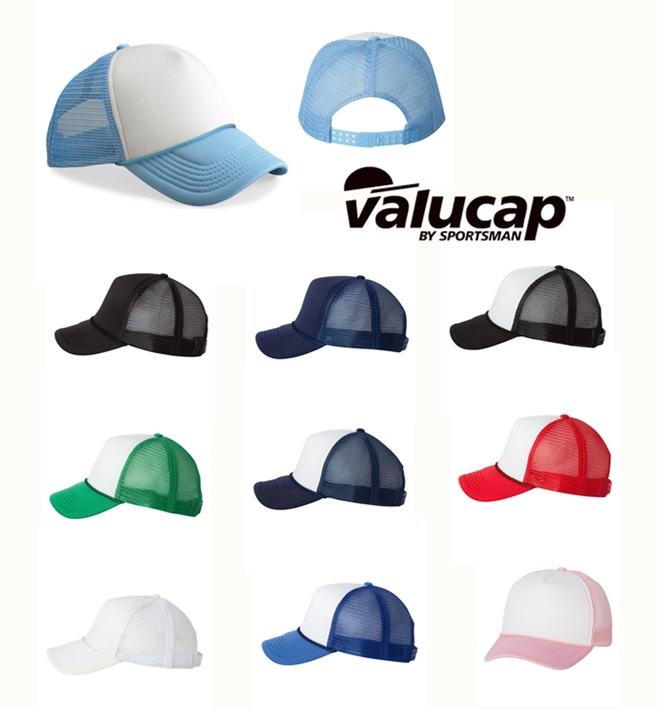 Foam Front Trucker Hat with Custom Woven Patch