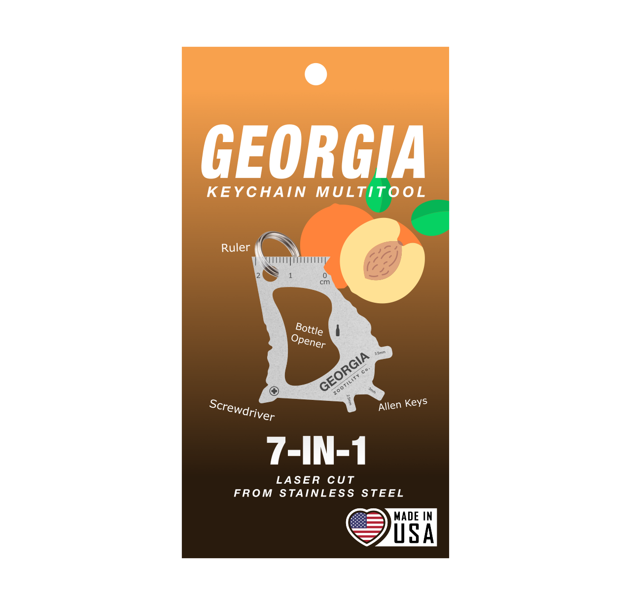 Georgia 7-in-1 Keychain Multi-Tool