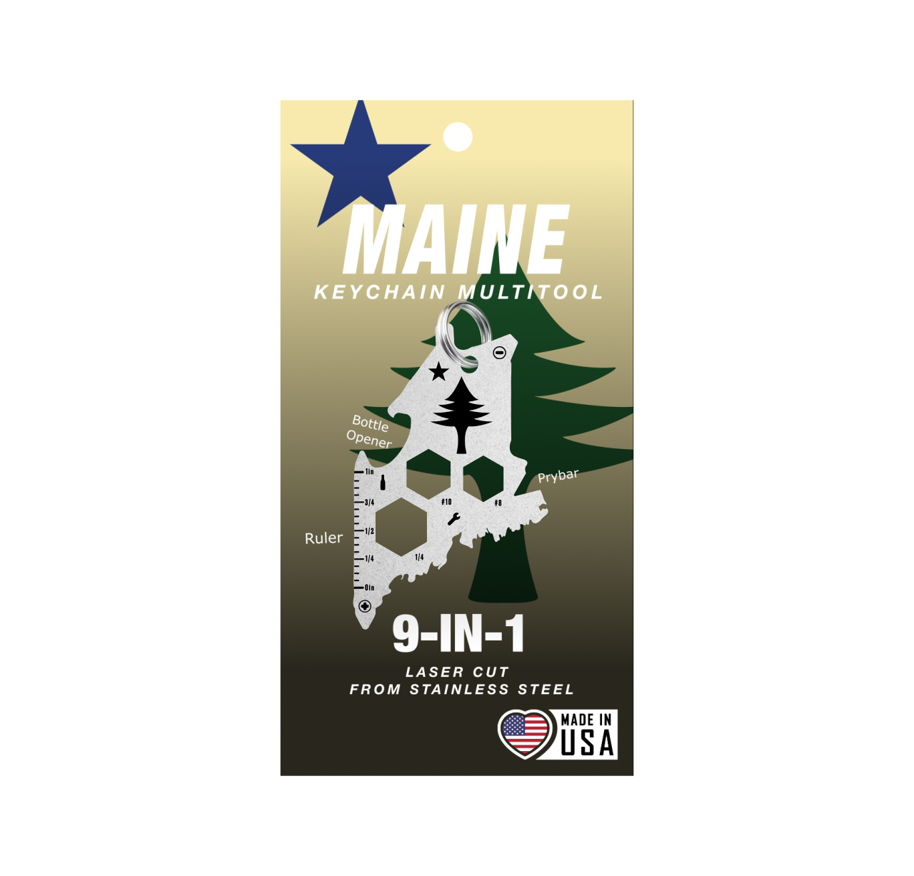 Maine Keychain Multi-tool