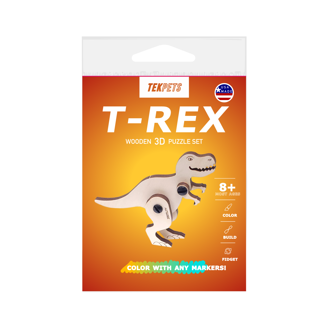 Packaging front for TekPets Dinosaurs - T-Rex