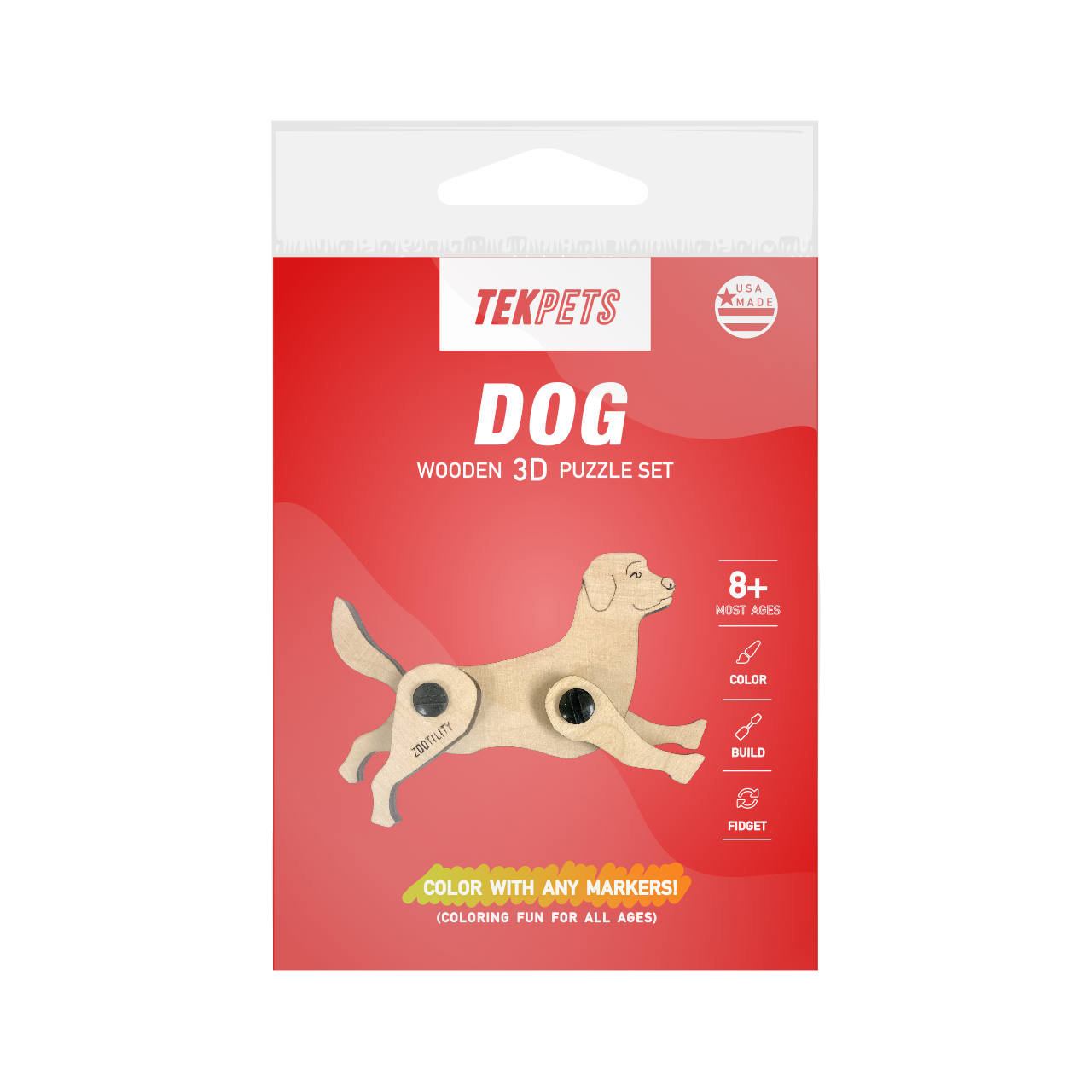 Packaging front for TekPets pets - Dog